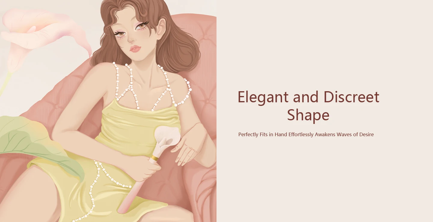 ZALO Calla Dual-head Vibrating Sensual Wand for Women Couples, Female Clitoris Nipples Vibrator Clit Stimulator, Adult Sex Toys