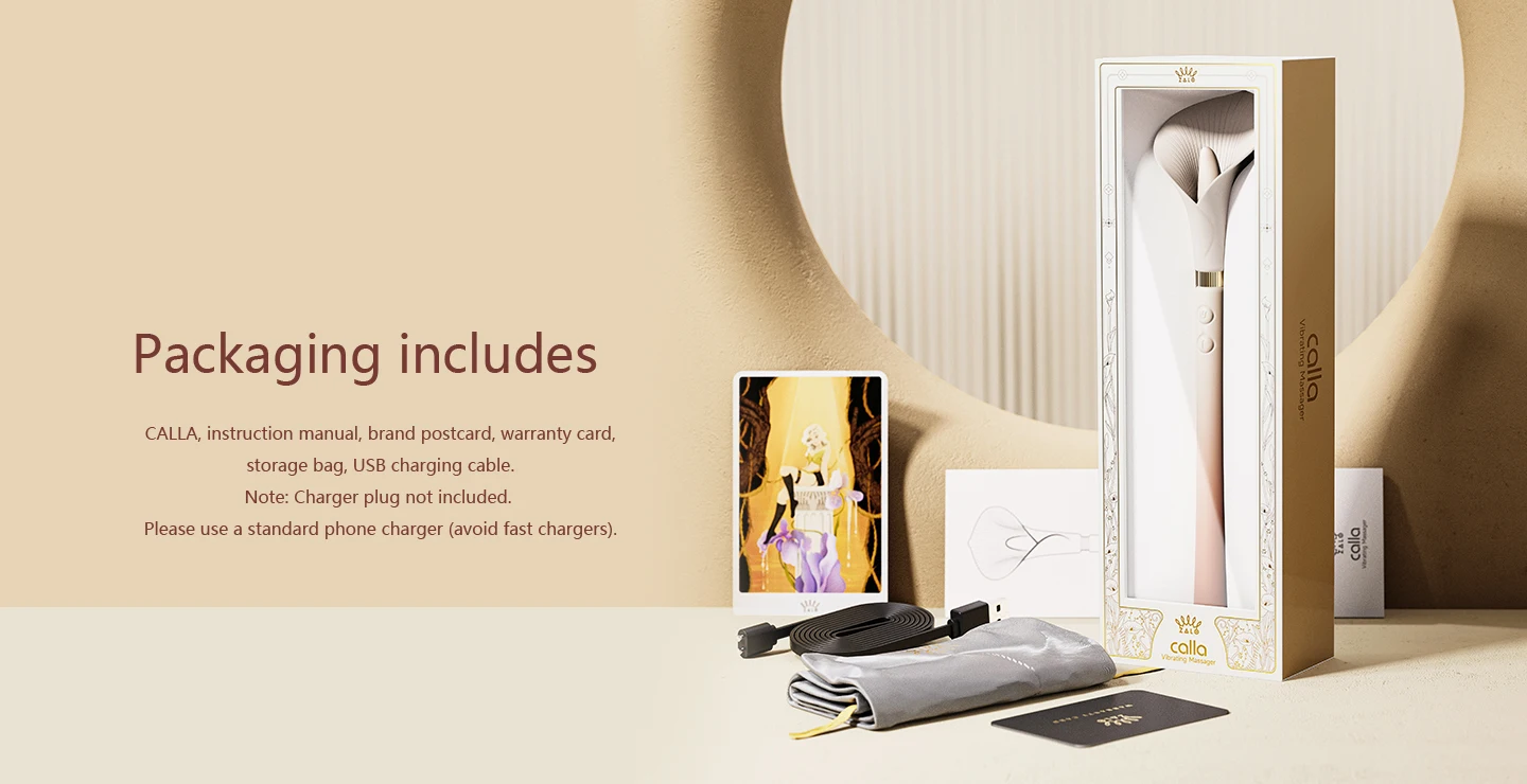 ZALO Calla Dual-head Vibrating Sensual Wand for Women Couples, Female Clitoris Nipples Vibrator Clit Stimulator, Adult Sex Toys