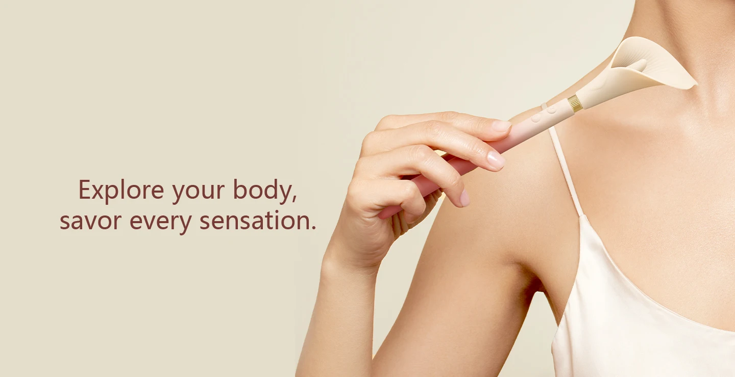 ZALO Calla Dual-head Vibrating Sensual Wand for Women Couples, Female Clitoris Nipples Vibrator Clit Stimulator, Adult Sex Toys