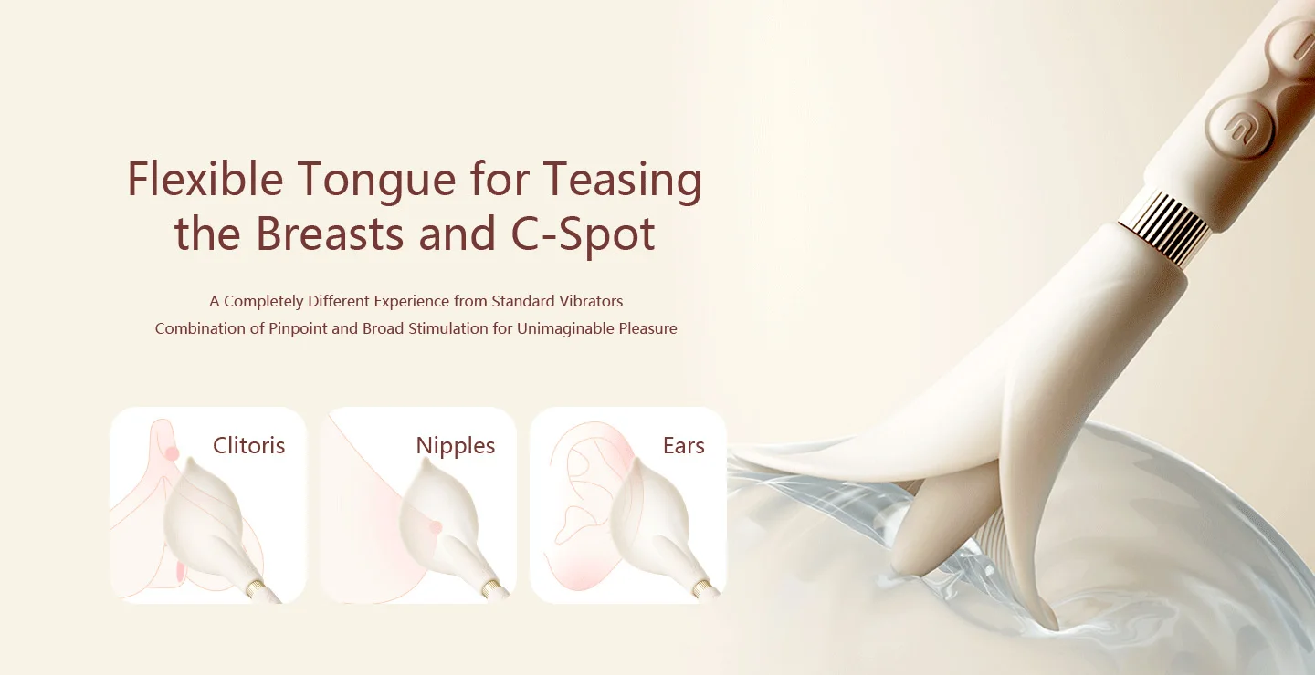 ZALO Calla Dual-head Vibrating Sensual Wand for Women Couples, Female Clitoris Nipples Vibrator Clit Stimulator, Adult Sex Toys