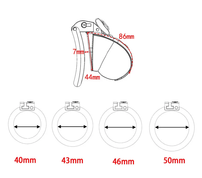 Bow Tie Chastity Cage Sex Toy for Male Binding Rooster Cage Men's Erectile Control with 4 Size Cock Rings Pink/White Penis Lock