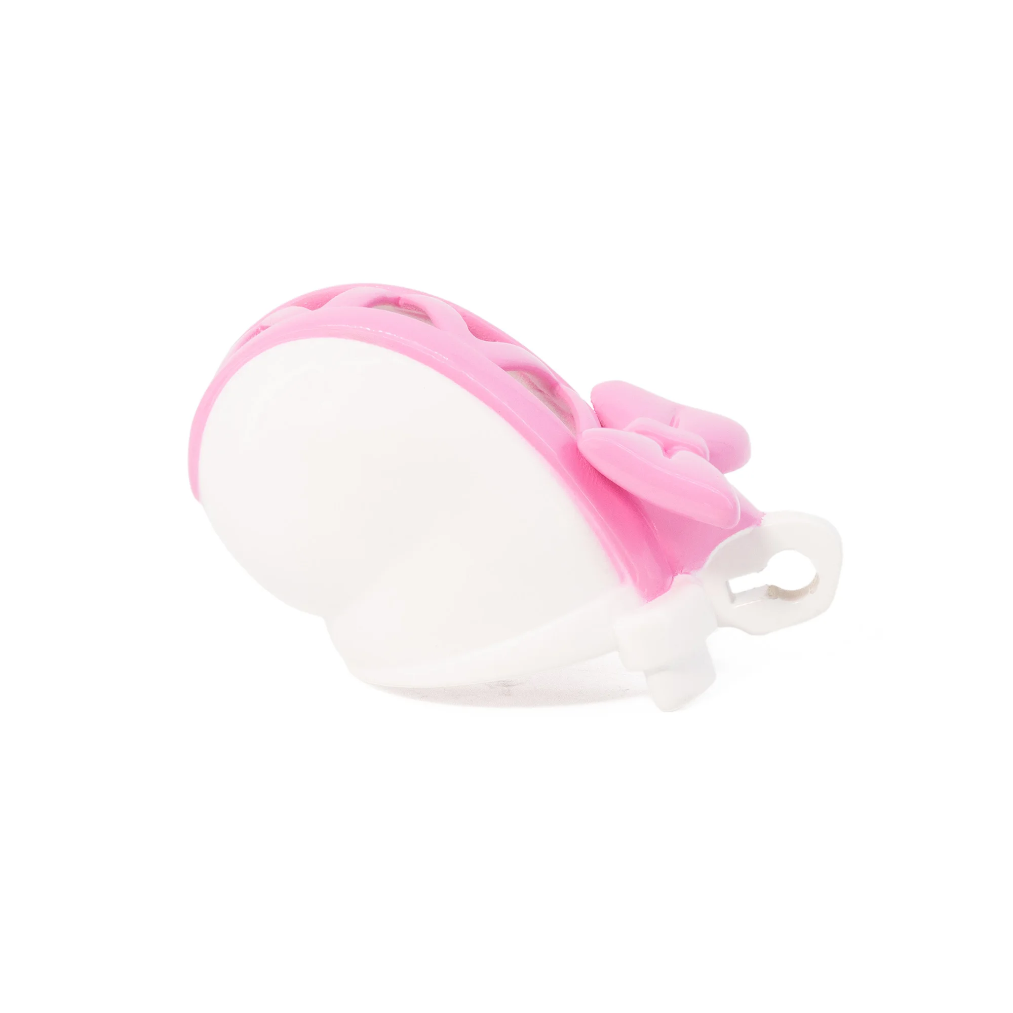 Cute Bow Tie ABS Plastic Male Chastity Device Penis Bondage Cage Cock Lock Adult Sex Toys for Men Game