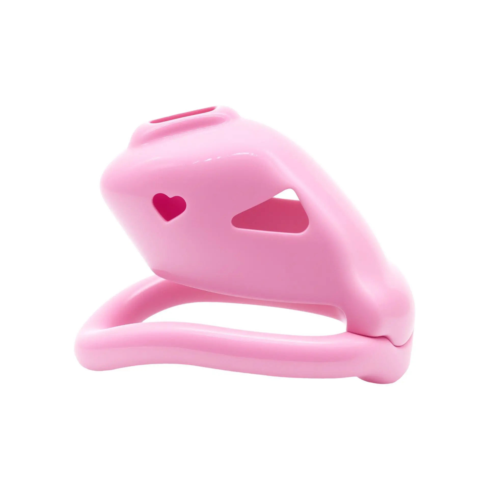 Men's Heart-Shaped Chastity Cage with Embedded Invisible Small Lock Core Penis Lock Sissy Chastity Belt BDSM Gay Sex Toy for Men
