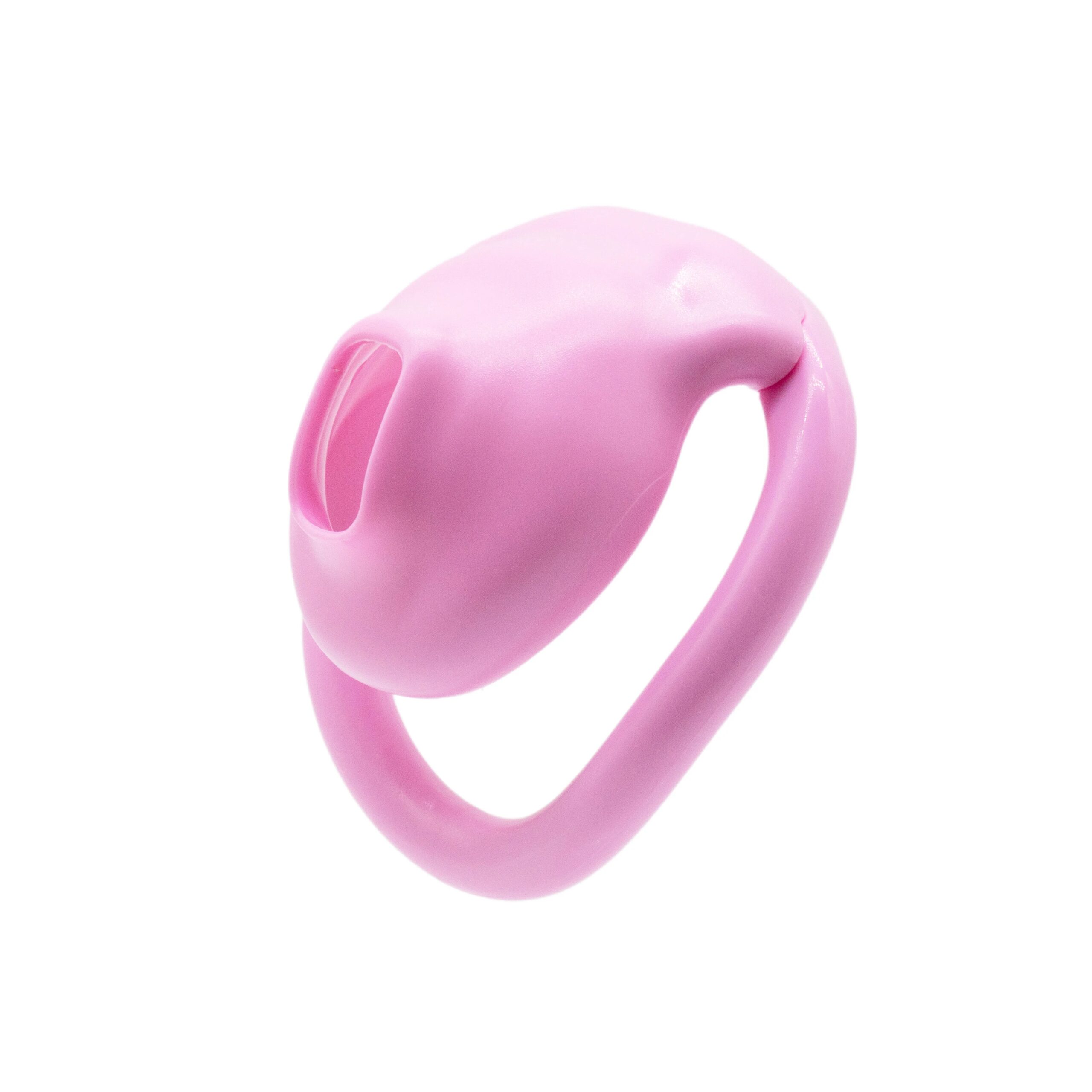 Men's small lid chastity lock, fake girl CB chastity device, embedded lock core, invisible lock seat, lightweight chastity lock