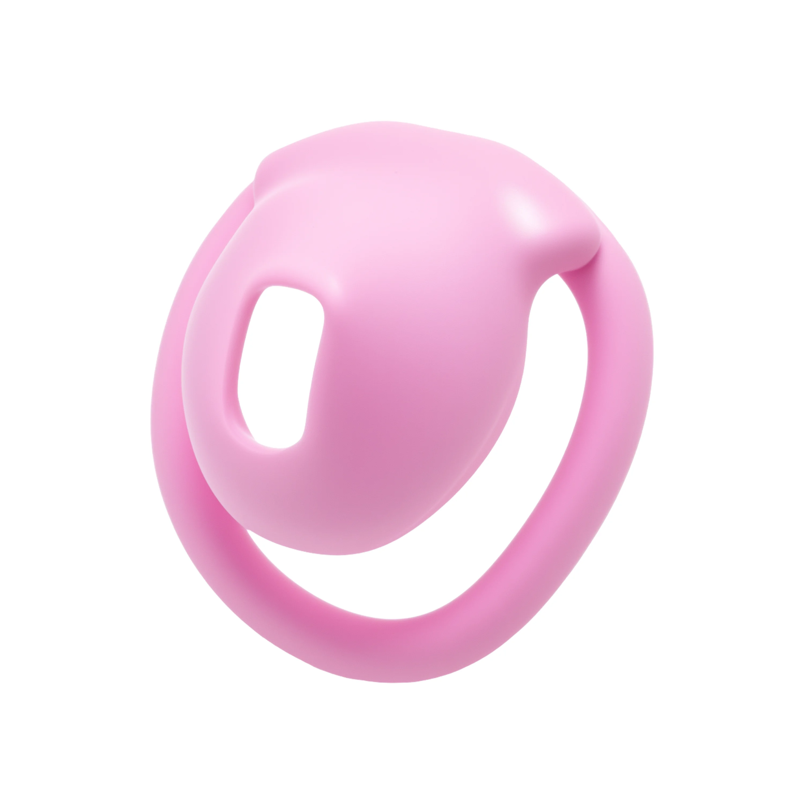 Men's small lid chastity lock, fake girl CB chastity device, embedded lock core, invisible lock seat, lightweight chastity lock