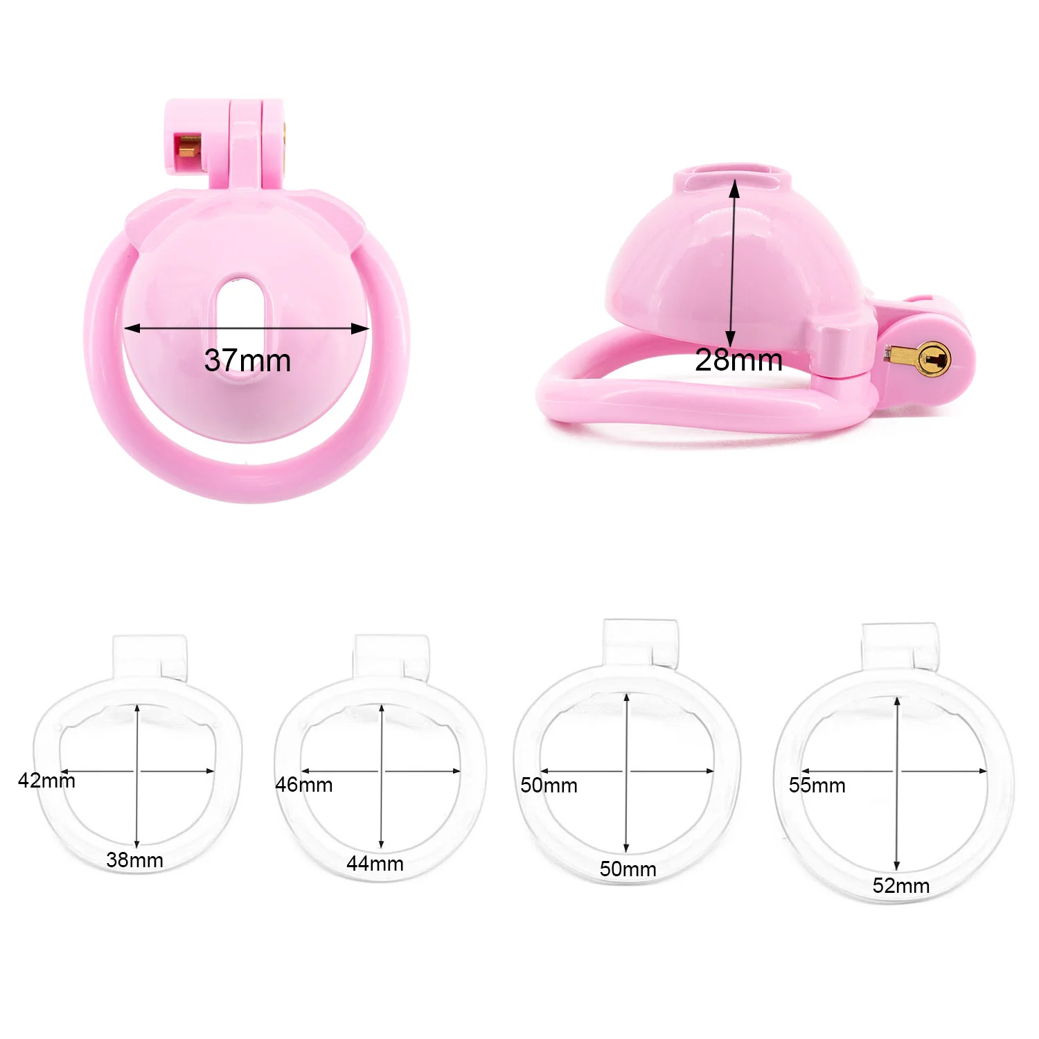 Male Chastity Device Tease Locked Cock Cage Penis Exercise for Men