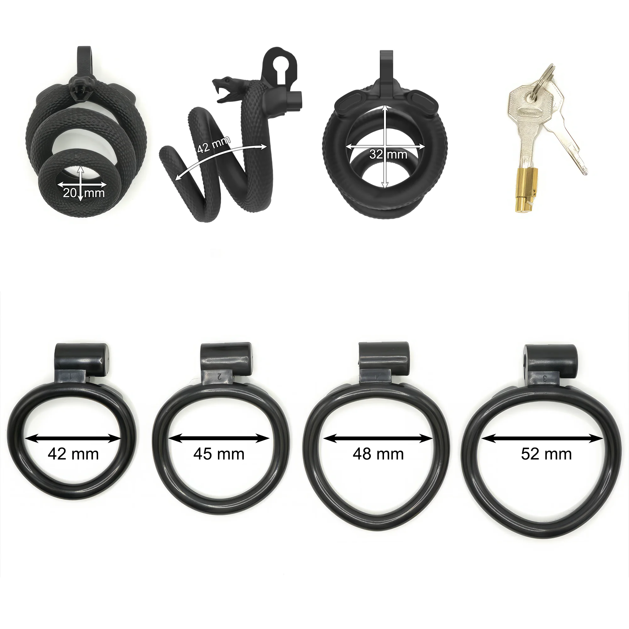 HESEKS Male Chastity Cage Sex Toys Sissy Femboy beginner flat chastity cage belt Cock Cage man lock Penis Rings Men Adult Goods