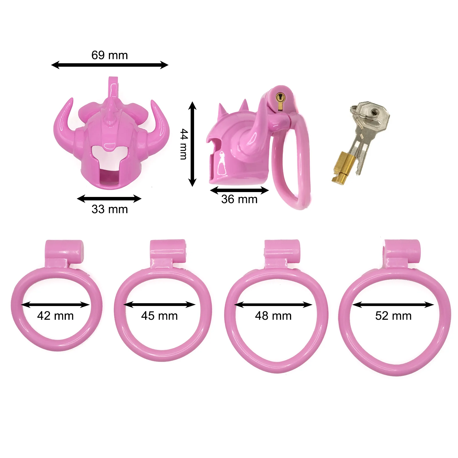 HESEKS Male Chastity Cage Sex Toys Sissy Femboy beginner flat chastity cage belt Cock Cage man lock Penis Rings Men Adult Goods