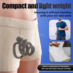 Alternative view of Heseks Gaiola de Castidade Male Chastity Cage