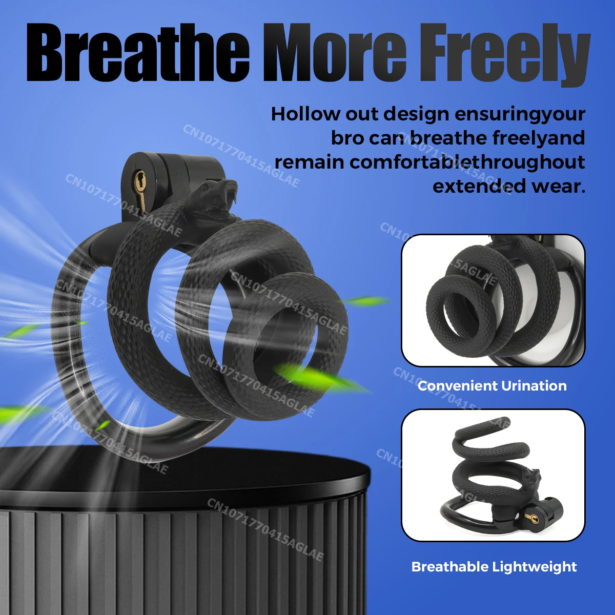 HESEKS Male Chastity Cage Sex Toys Sissy Femboy beginner flat chastity cage belt Cock Cage man lock Penis Rings Men Adult Goods