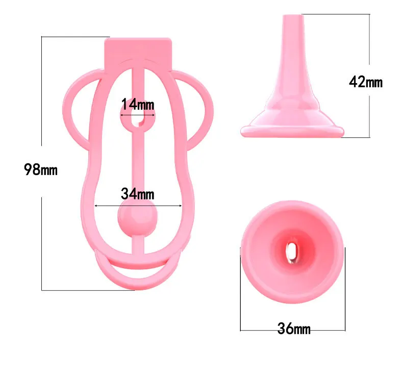 Wearable Chastity Cage FuFu Clip-On Panty Funnel Bondage Cock Cage Sissy Gay Abstinence Negative Chastity Device Sex Toi for Man