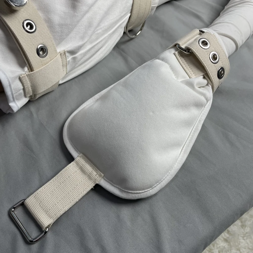 Luvas Restritoras Hospitalar Bondage Mittens Contenção Total - Imagem 5