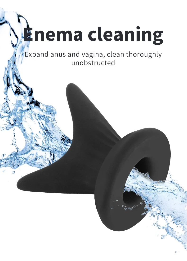 Silicone Female Masturbation Anal Expander Vagina Butt Plug Trainer Enema Cleaning Sounding Stimulate Speculum Adult Sex Toys