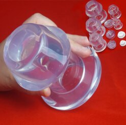 Plug Anal Oco Hollow Anal Plug Dilator com Tampão