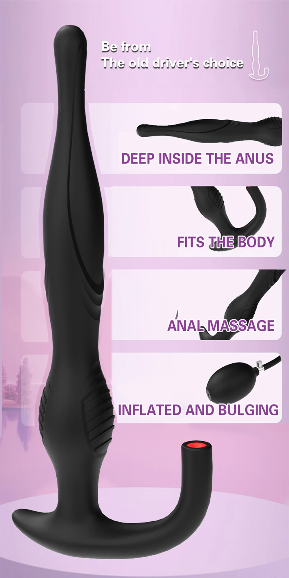 Inflatable Anal Plug Anal Expander Sex Toys For Men Women Butt Plug Ass Butt Dilator Prostate Massager G Spot Stimulator Erotic