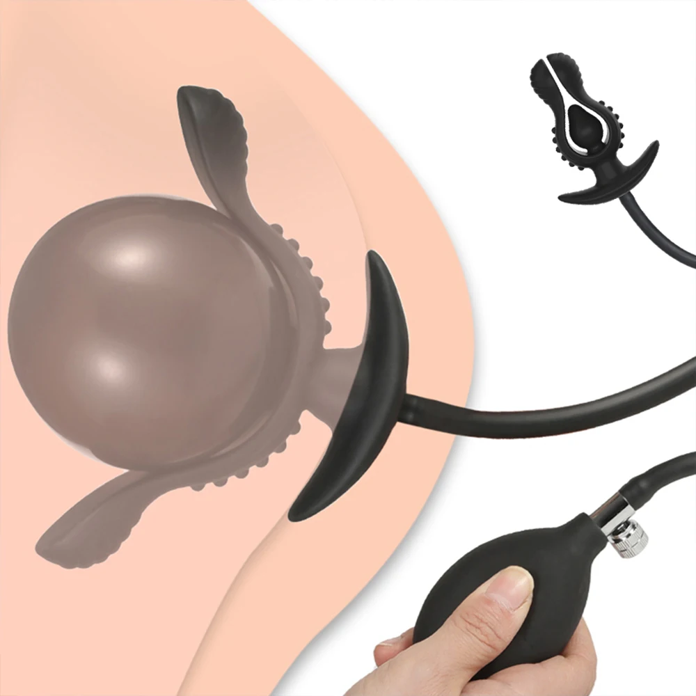 Large Anal Plug Large Dildo Thick Dick Big Cock Stimulate Sex Toys For Adults Man Women Inflatable Buttplug Prostate Toy Sexshop