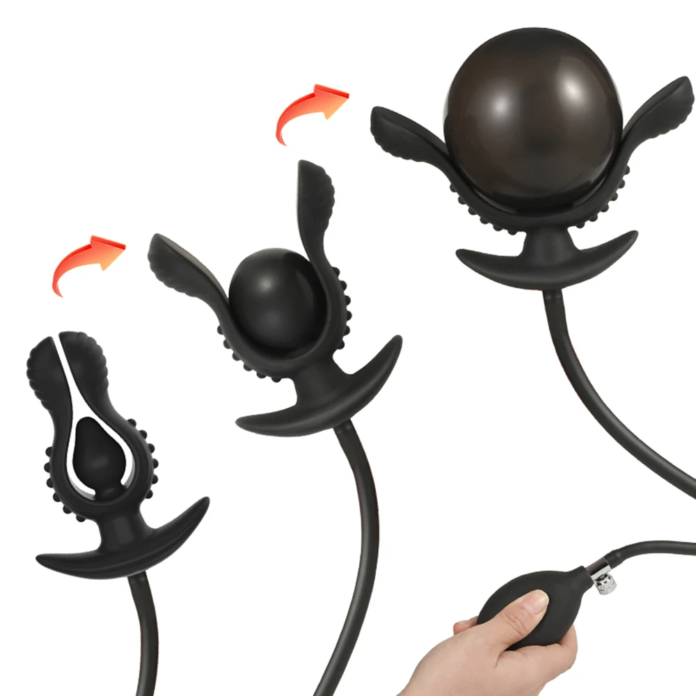 Large Anal Plug Large Dildo Thick Dick Big Cock Stimulate Sex Toys For Adults Man Women Inflatable Buttplug Prostate Toy Sexshop