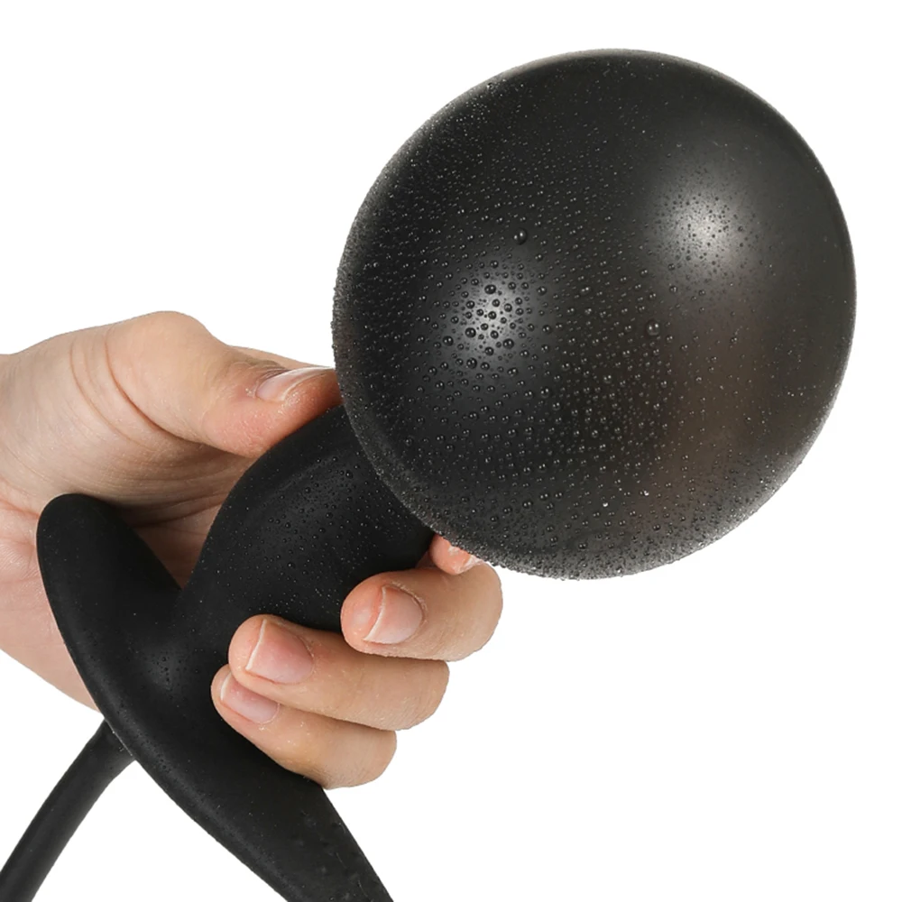 Inflatable Anal Plug With Penis Ring Stimulate Sex Toys For Men Women Anus Ass Butt Dilator Prostate Massager G Spot Stimulator