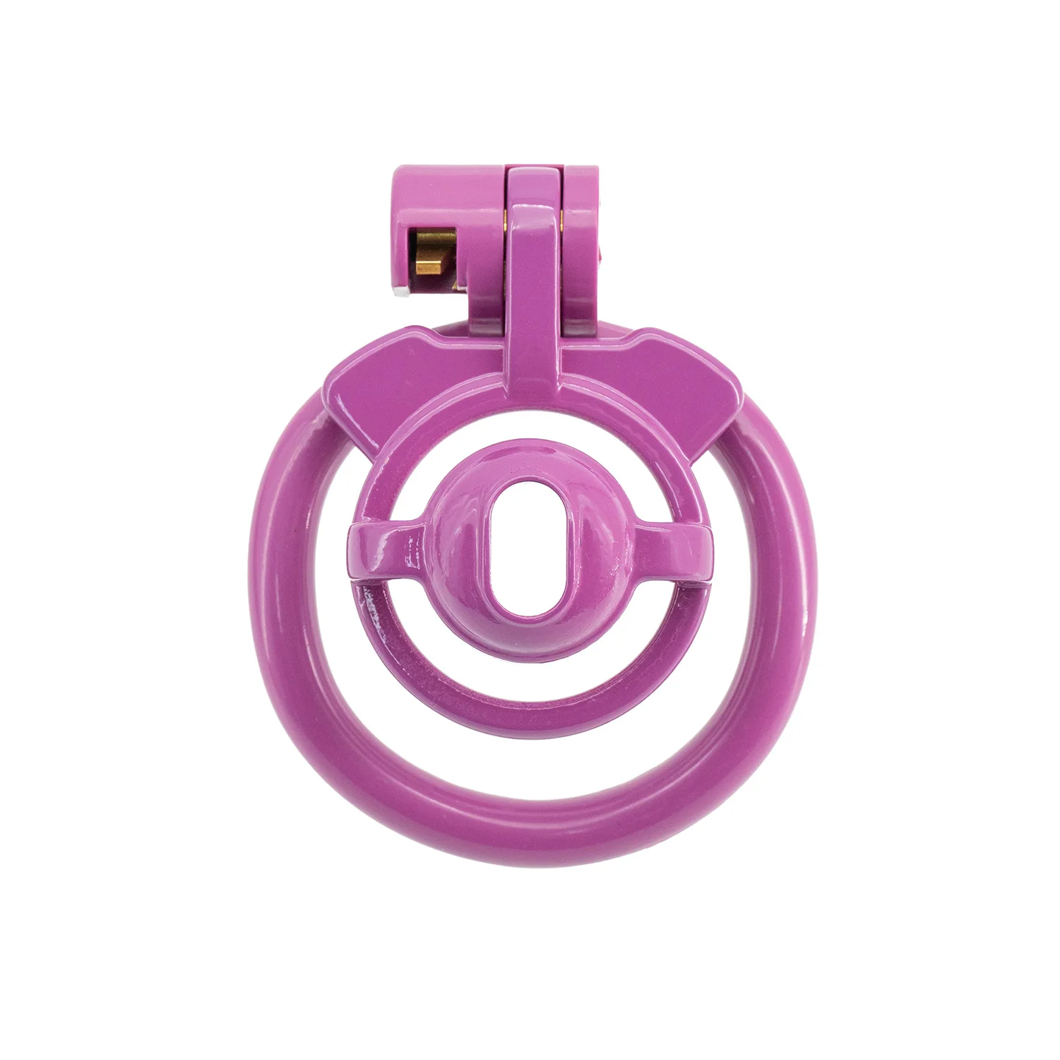 2.0 Curved Ring Small Dome Male Chastity Lock, Crossdressing Pseudo-Clitoris Design TS Genital Restraint