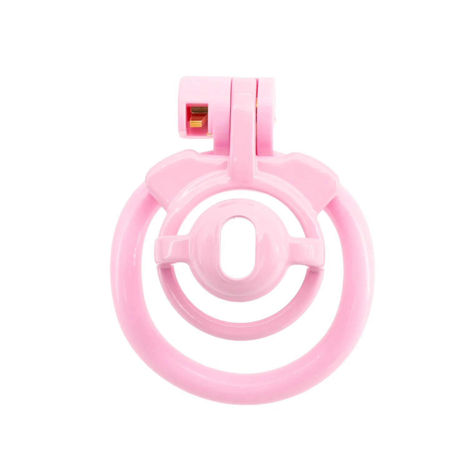 2.0 Curved Ring Small Dome Male Chastity Lock, Crossdressing Pseudo-Clitoris Design TS Genital Restraint