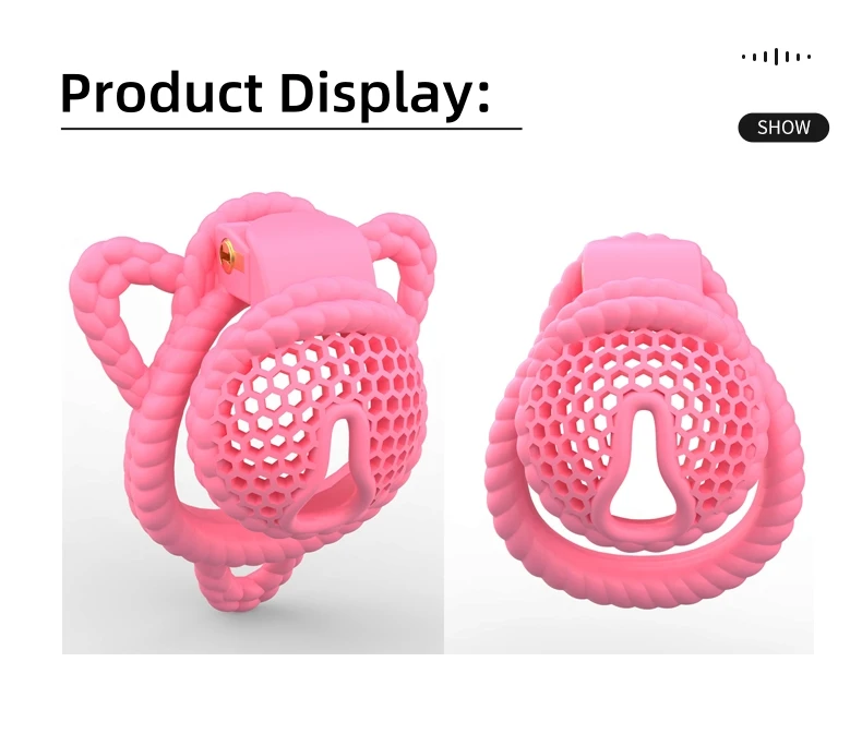 2026 NEW Hemp Rope Pattern Design Male Chastity Device Bee-hive Cock Cage Bondage Penis Ring Men Fetish Adult Sex Toys A652A653