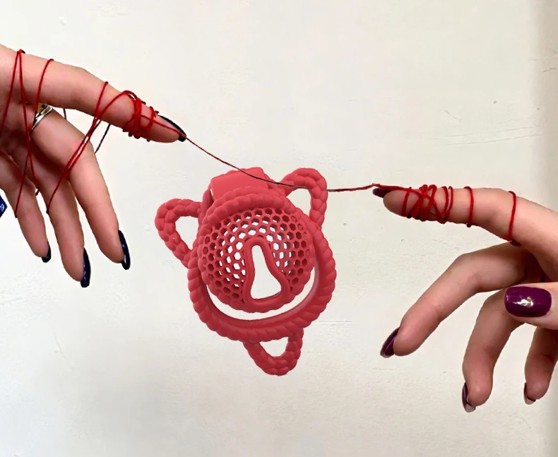 2026 NEW Hemp Rope Pattern Design Male Chastity Device Bee-hive Cock Cage Bondage Penis Ring Men Fetish Adult Sex Toys A652A653