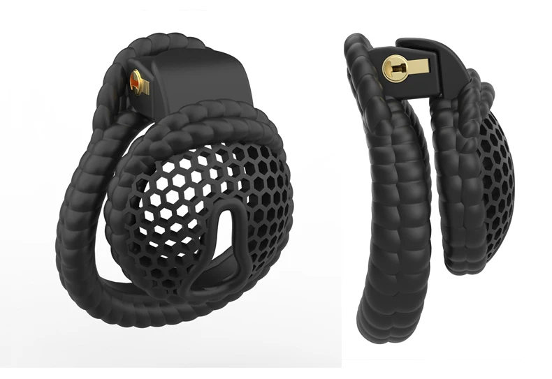 2026 NEW Hemp Rope Pattern Design Male Chastity Device Bee-hive Cock Cage Bondage Penis Ring Men Fetish Adult Sex Toys A652A653