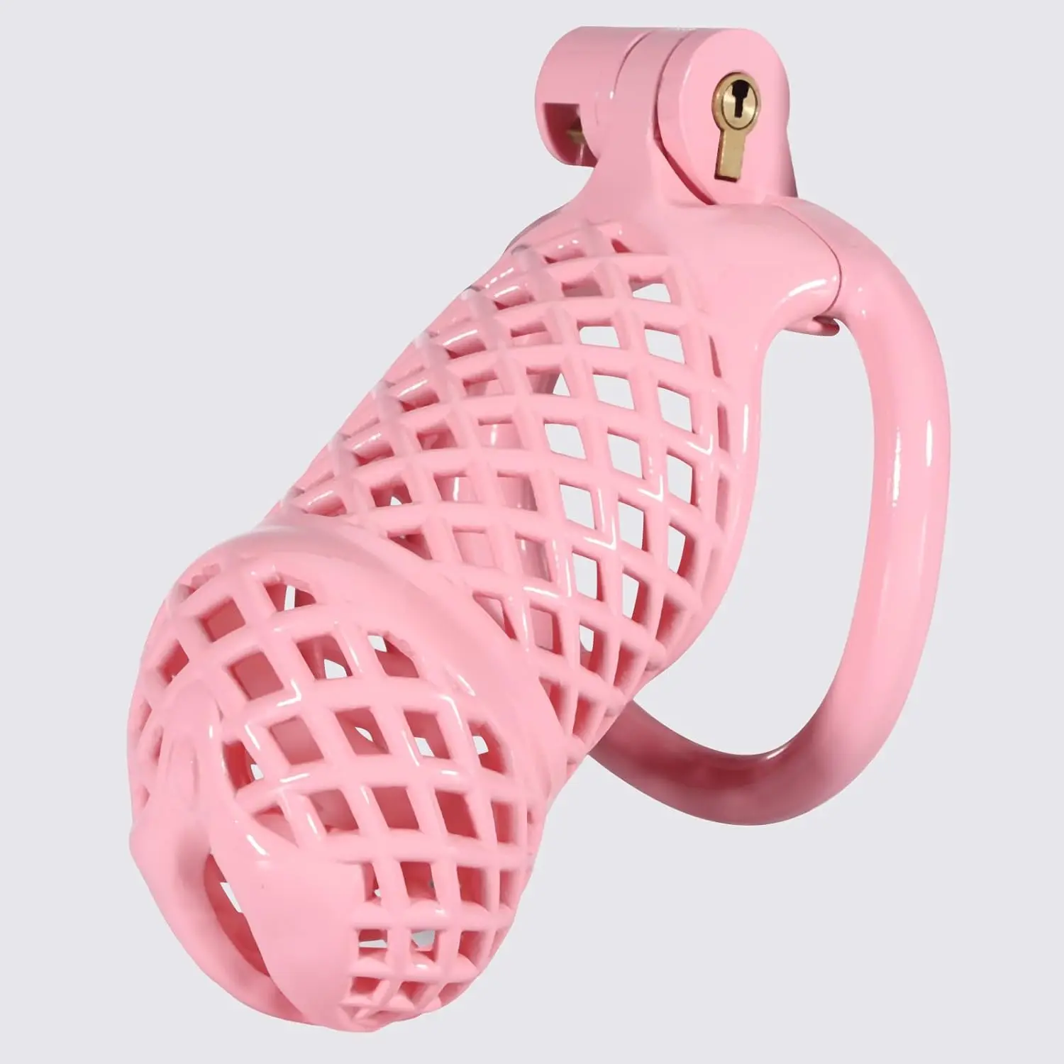 Fishnet Chastity Cage Small Breathable Chastity Device with 5 Sizes Rings Penis Exercise Bondage Gear Lightweight Adult Sex Toy
