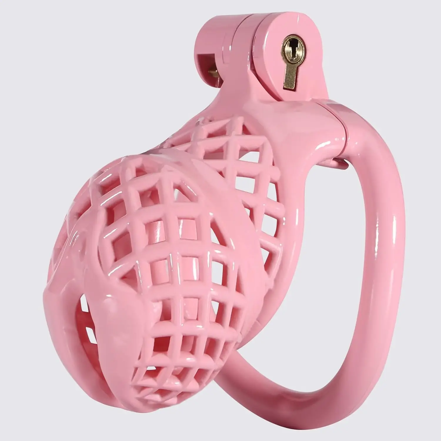 Fishnet Chastity Cage Small Breathable Chastity Device with 5 Sizes Rings Penis Exercise Bondage Gear Lightweight Adult Sex Toy