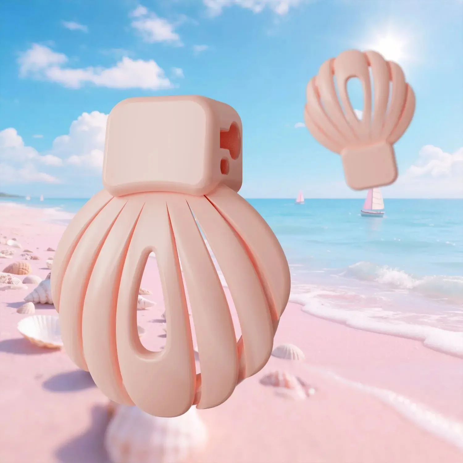 Sissy Chastity Cage with 5 Size Rings Penis Restraint Chastity Lock Sex Toys for Man Gay Abstinence Lock Ring Bondage Cock Cage