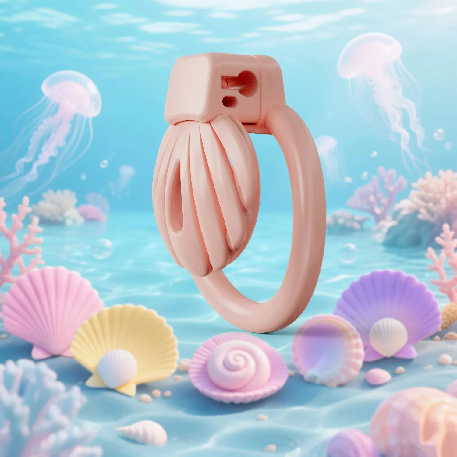 Sissy Chastity Cage with 5 Size Rings Penis Restraint Chastity Lock Sex Toys for Man Gay Abstinence Lock Ring Bondage Cock Cage