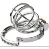 Gaiola de Castidade Anel Ajustável Lock Clasp Chastity Cage