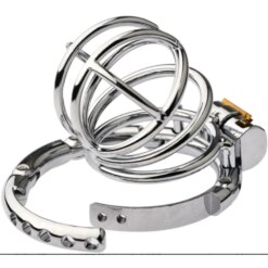 Gaiola de Castidade Anel Ajustável Lock Clasp Chastity Cage