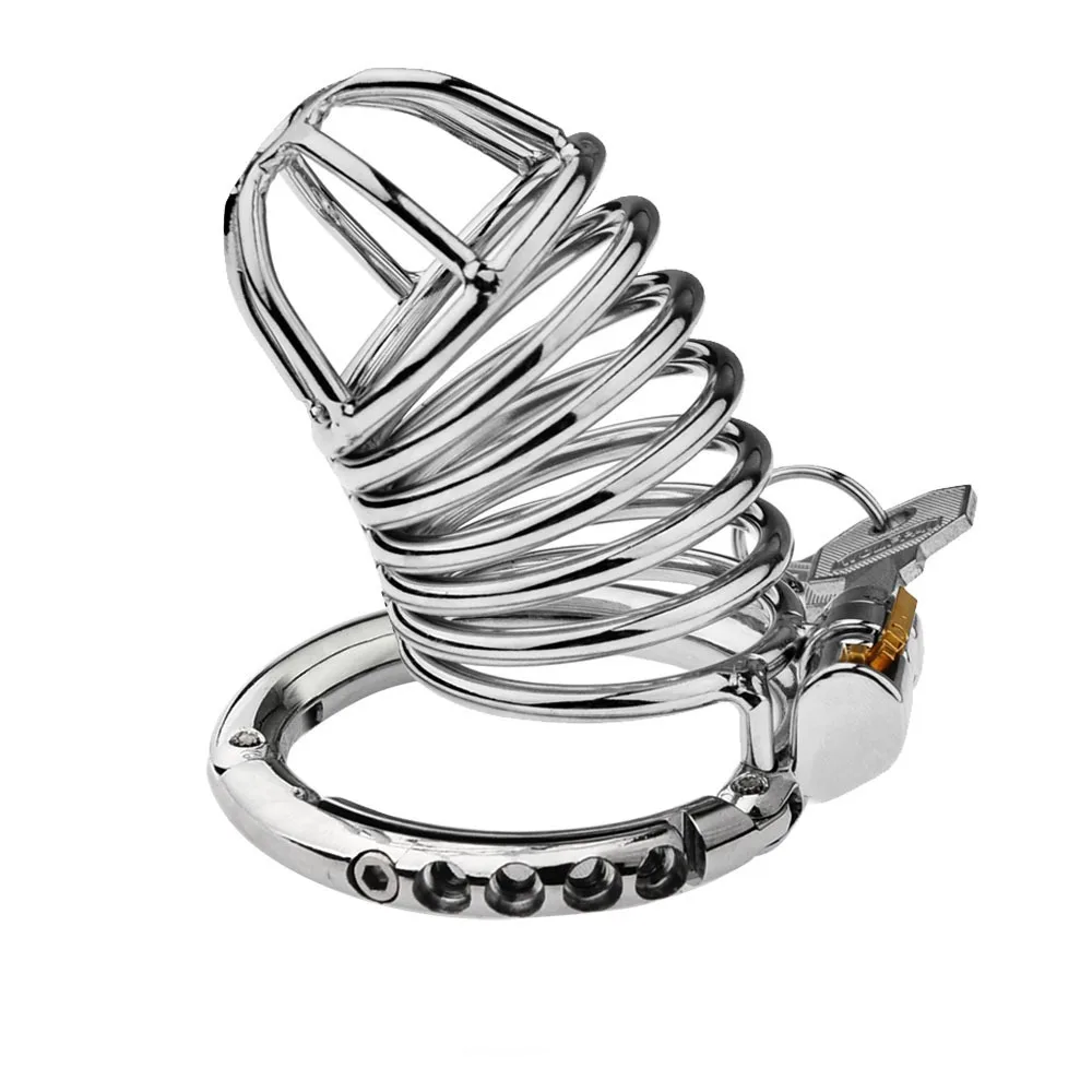 Gaiola de Castidade Anel Ajustável Lock Clasp Chastity Cage - Imagem 4