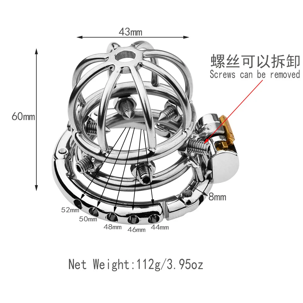 2025 Adjustable Clasp Chastity Cage Sex Toys for Men Metal Penis Ring Sleeve Bdsm Penis Bondage Erotic Urethral Lock Cock Cage 2025 Adjustable Clasp Chastity Cage Sex Toys for Men Metal Penis Ring Sleeve Bdsm Penis Bondage Erotic Urethral Lock Cock Cage