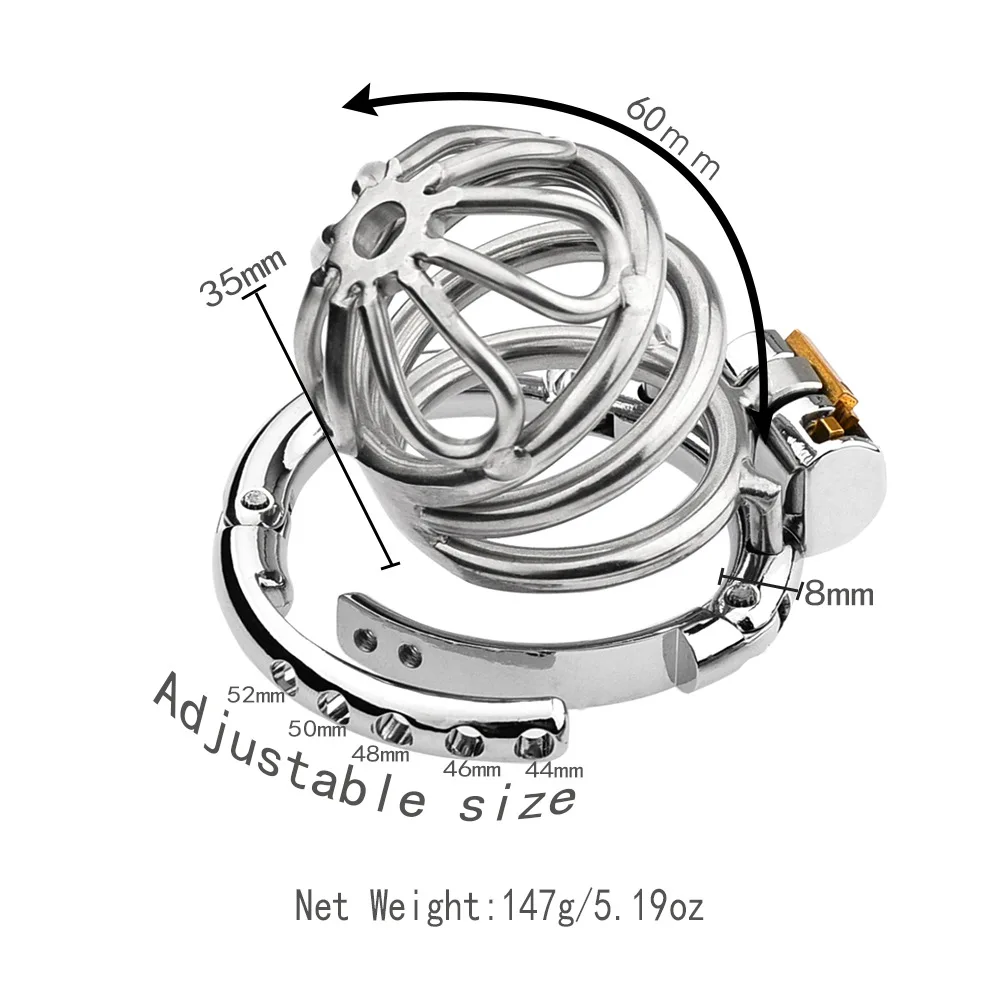 2025 Adjustable Clasp Chastity Cage Sex Toys for Men Metal Penis Ring Sleeve Bdsm Penis Bondage Erotic Urethral Lock Cock Cage 2025 Adjustable Clasp Chastity Cage Sex Toys for Men Metal Penis Ring Sleeve Bdsm Penis Bondage Erotic Urethral Lock Cock Cage