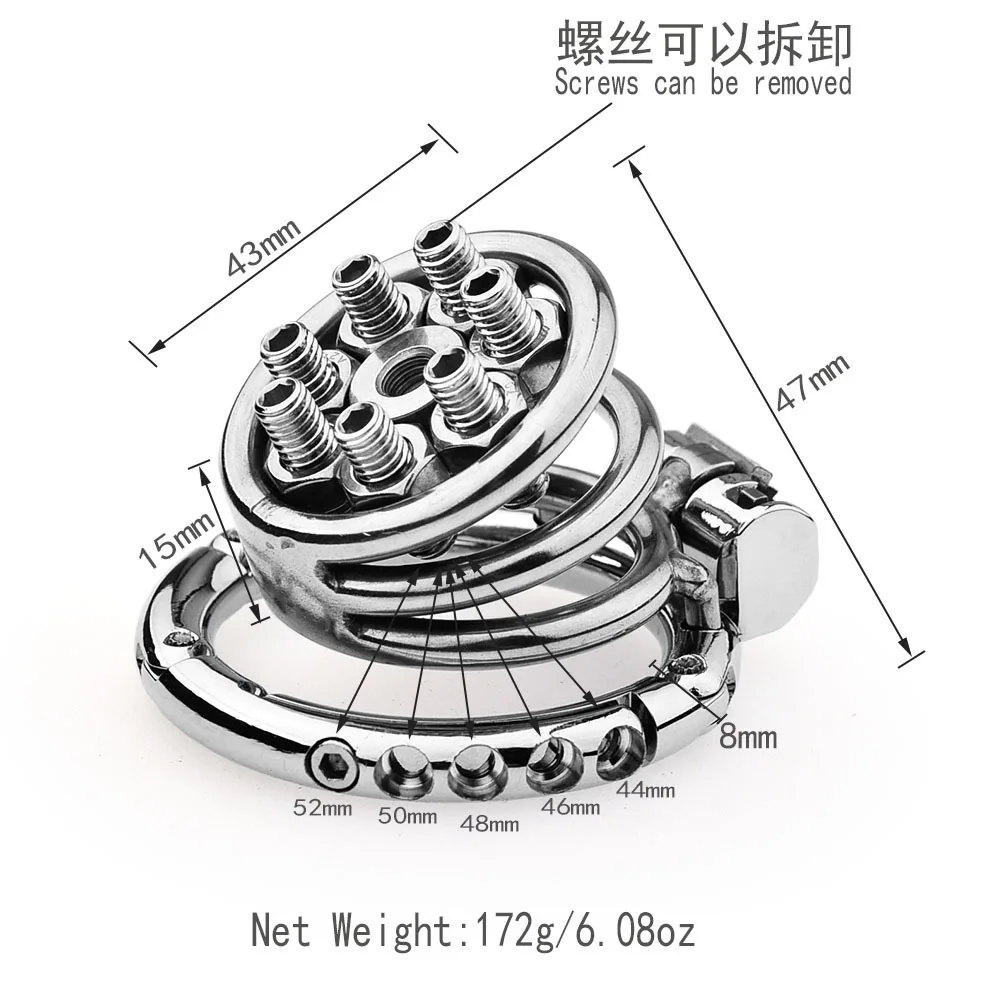 2025 Adjustable Clasp Chastity Cage Sex Toys for Men Metal Penis Ring Sleeve Bdsm Penis Bondage Erotic Urethral Lock Cock Cage 2025 Adjustable Clasp Chastity Cage Sex Toys for Men Metal Penis Ring Sleeve Bdsm Penis Bondage Erotic Urethral Lock Cock Cage