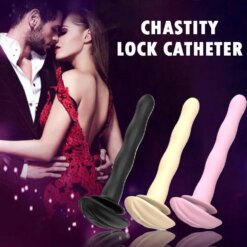 Cateter Uretral de Silicone para Gaiola de Castidade Lock
