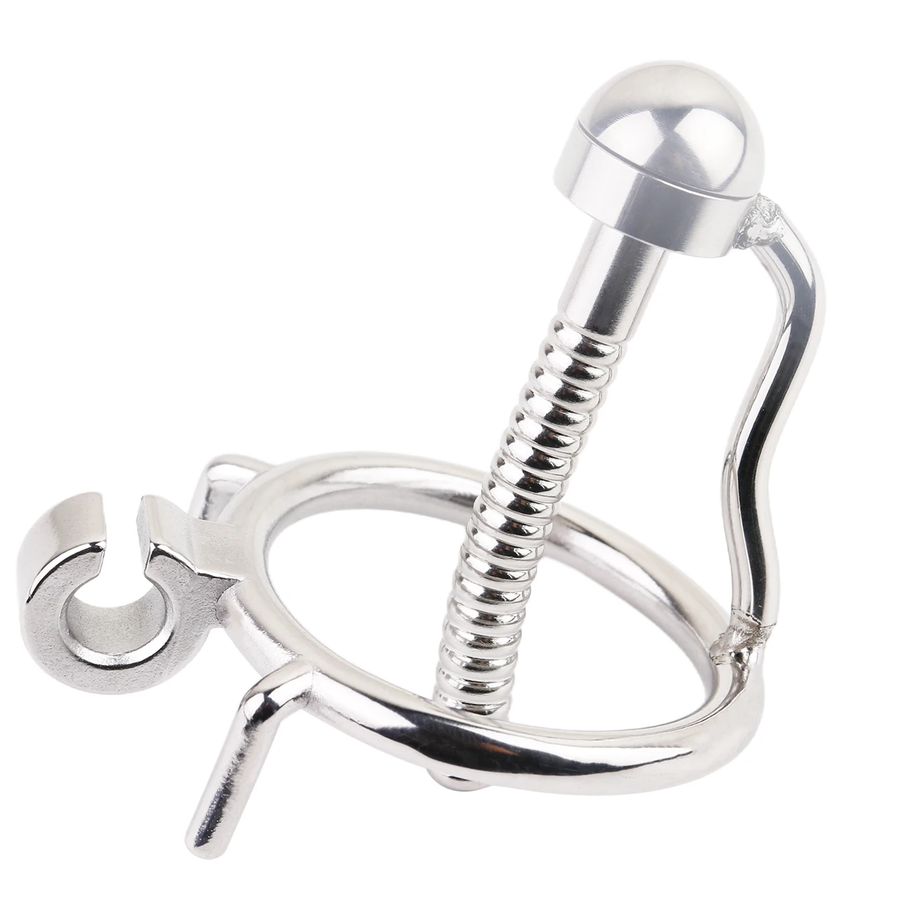 FRRK Stainless Steel Male Chastity Devices Cock Cage With Urethral Catheter Penis Lock Cock Ring Sex Toys For Men Chastity Belt