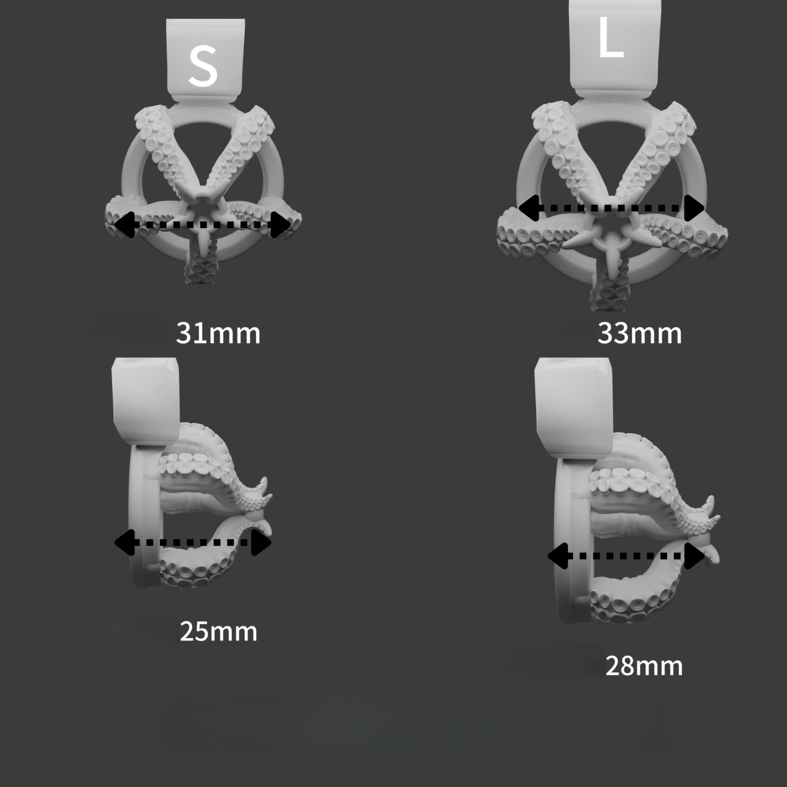 Clawed Male Chastity Lock BDSM Sex Toys for Men Cock Cage Sissy Erotic Chastity‬ Urethral Lock Bondage Device CB Lock 3D Printed