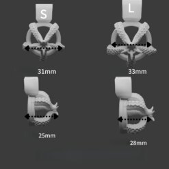 Alternative view of Cinto de Castidade CB-Lock 3D Polvo Cock Cage