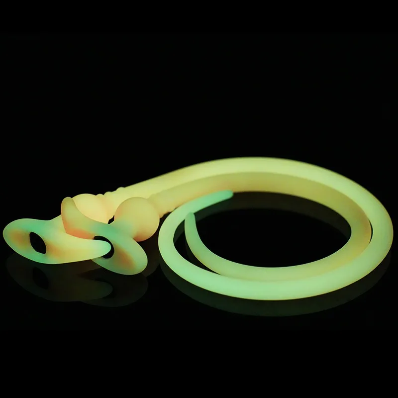 Long Silicone Anal Plug Douche Set Enema Probe Deep Anal Plug Shower Douche Nozzle Extended Enema Hollow Butt Plug Dildo SexToys