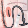 Plugue Anal Longo Silicone Ducha Enema Anal Plug Set