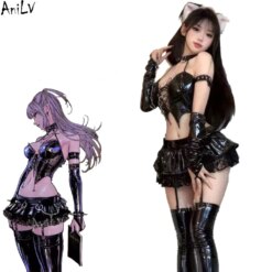 Conjunto Cosplay Guerreira AniLV Anime Evil Devil's City Uniform
