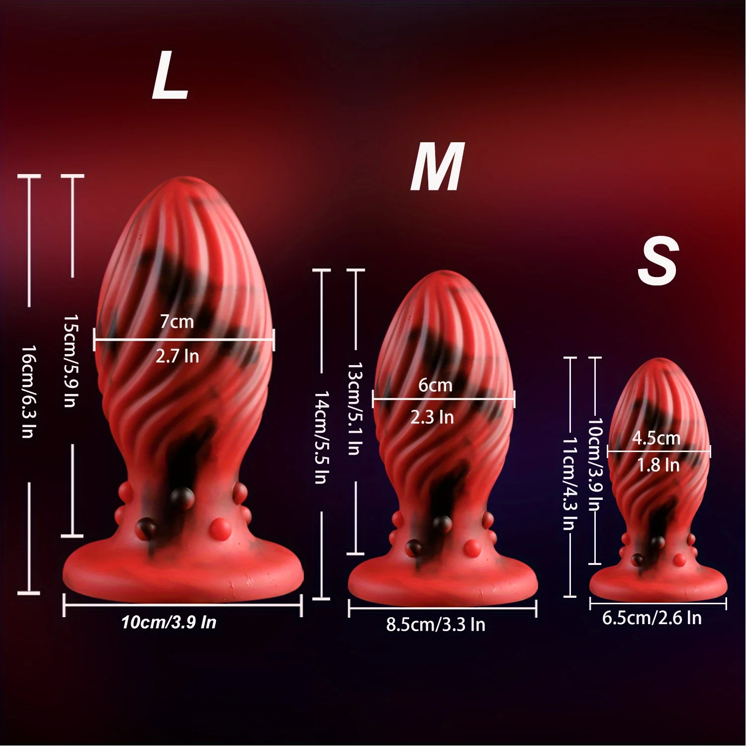 1pc Huge Anal Plug Adult Sex Toys Big Dildo Liquid Silicone Material No Any Smell Soft Butt Plug With Strong Suction Cup