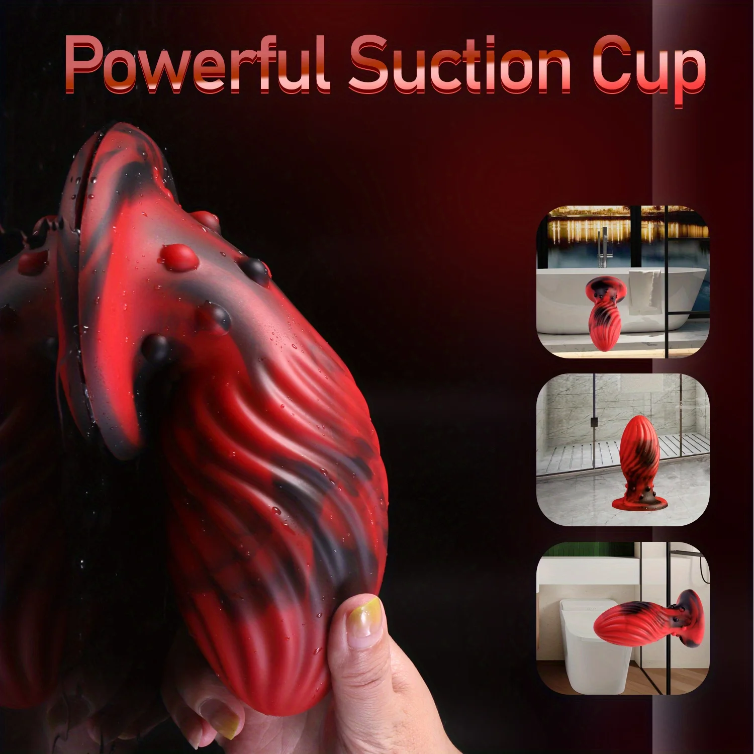 1pc Huge Anal Plug Adult Sex Toys Big Dildo Liquid Silicone Material No Any Smell Soft Butt Plug With Strong Suction Cup