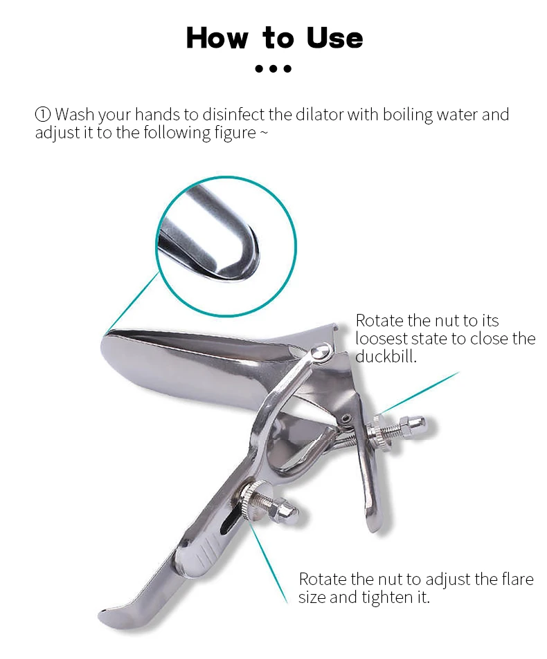 Vaginal Extender Speculum Duckbill Stainless Steel Gynecological Instruments Adult Women Extreme Private Parts Enema Sex Toys