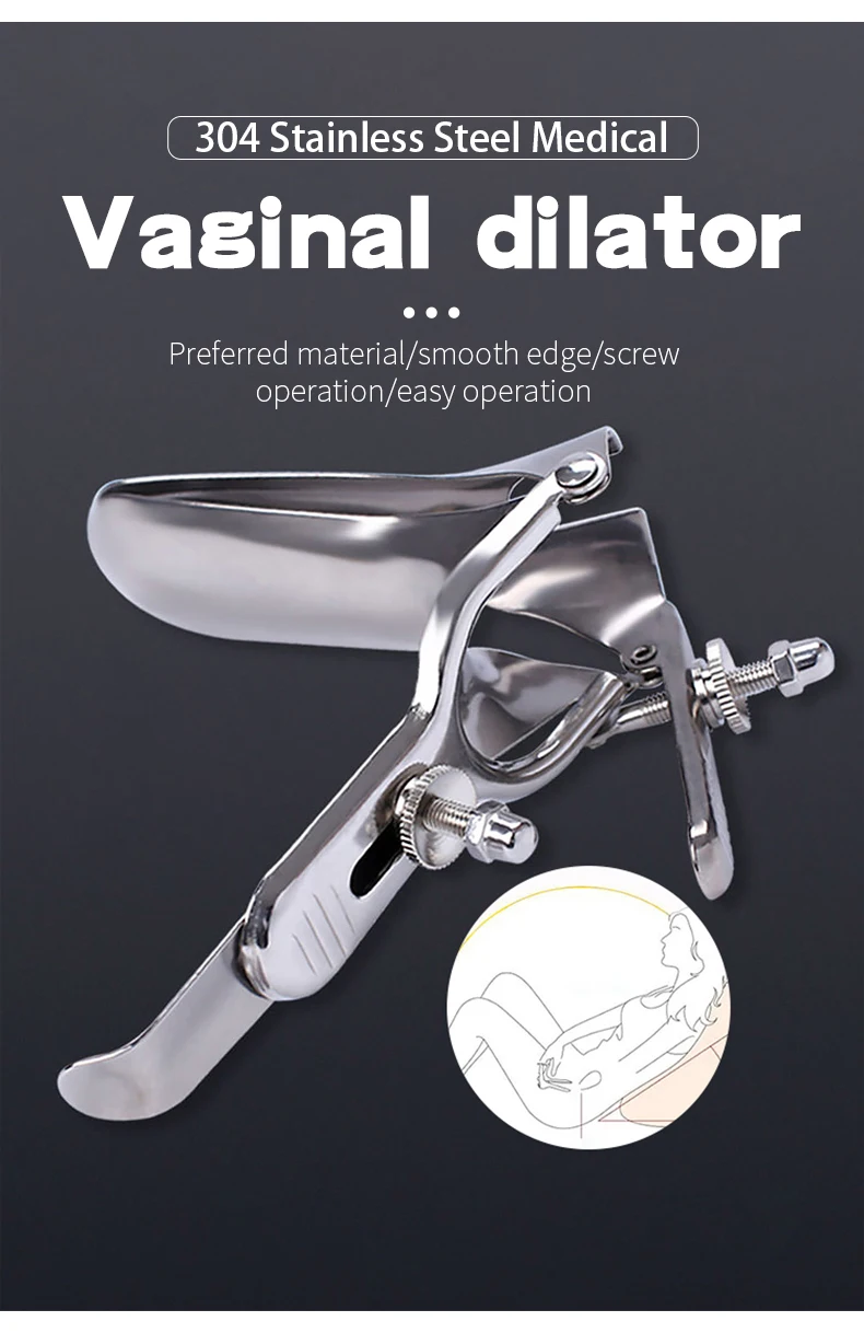 Vaginal Extender Speculum Duckbill Stainless Steel Gynecological Instruments Adult Women Extreme Private Parts Enema Sex Toys