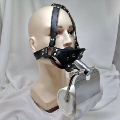 Arnês Escravo Suporte Papel Higiênico + Mordaça BDSM Harness Slave