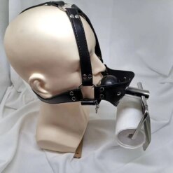 Alternative view of Arnês Escravo Suporte Papel Higiênico + Mordaça BDSM Harness Slave
